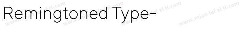 Remingtoned Type字体转换